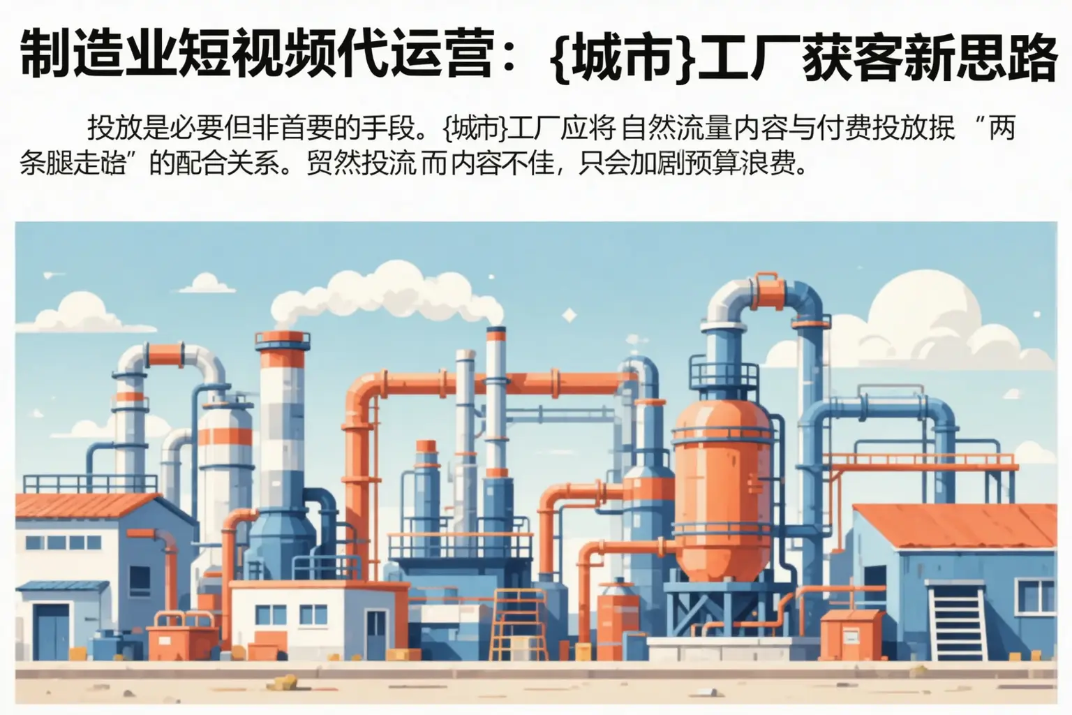 制造业短视频代运营:平城工厂获客新思路